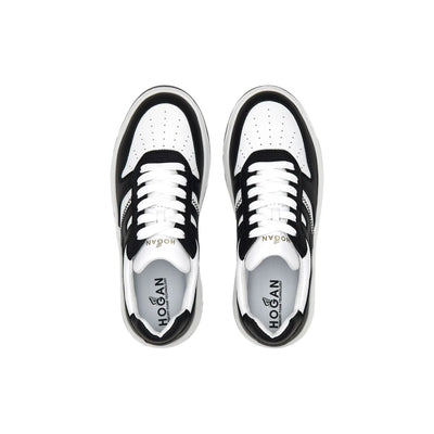 Sneakers Donna H630 Bianco Nero, Hogan,  sopra