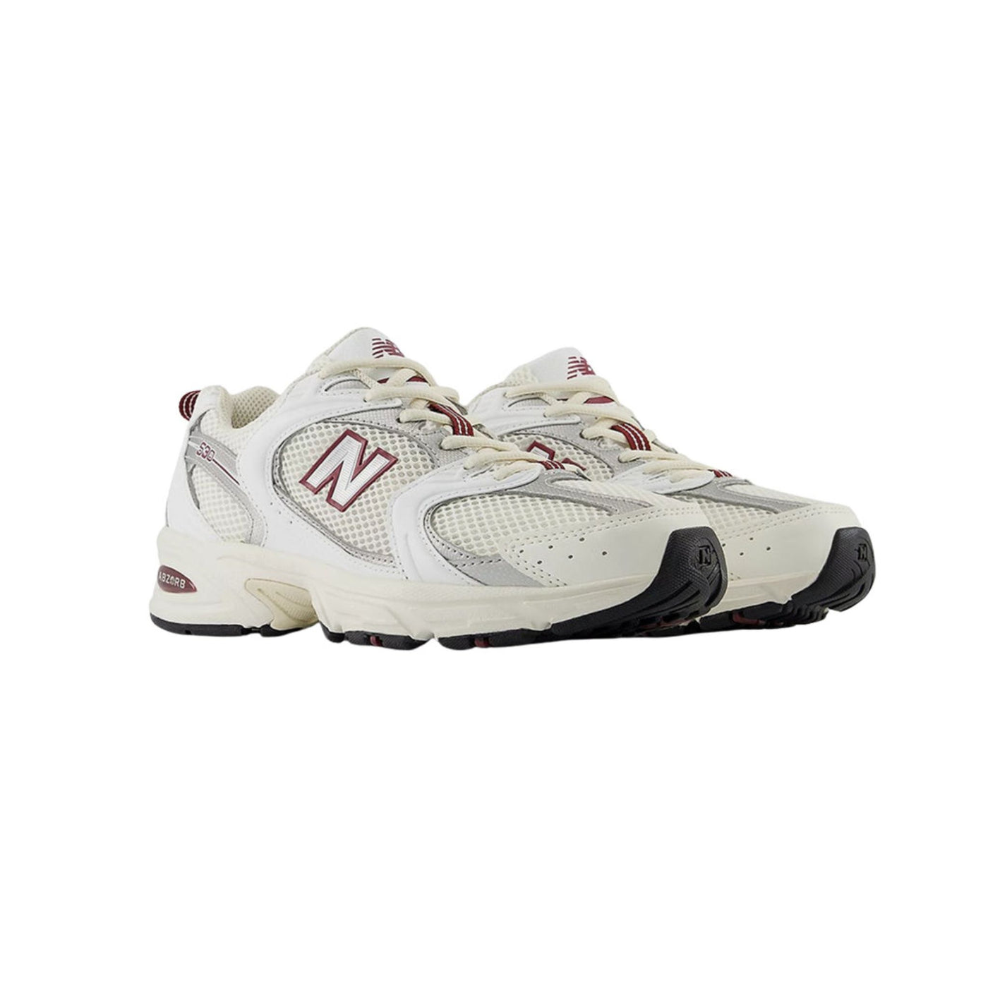 Sneakers Donna 530 Bianche e Bordeaux