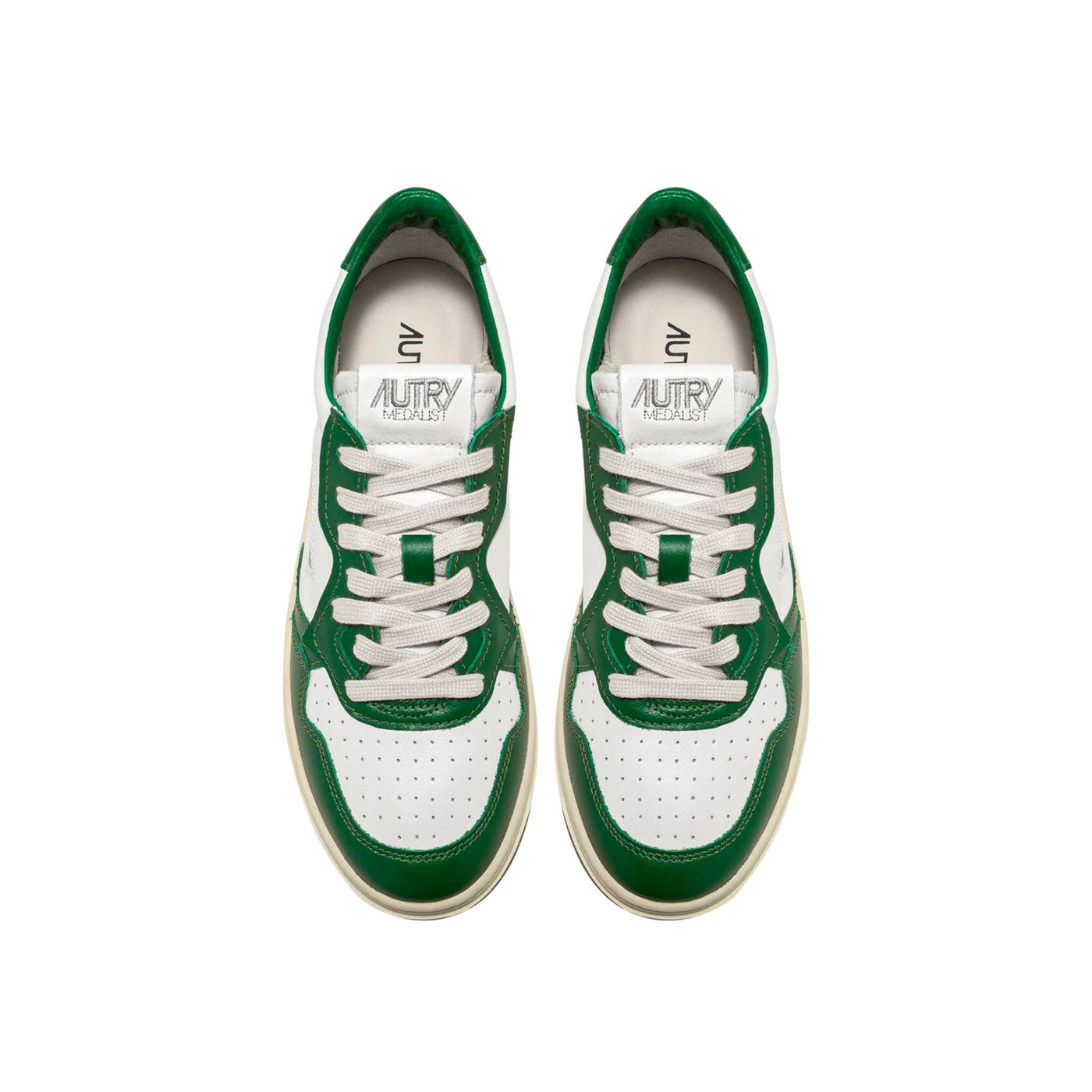 Medalist men's sneakers green white
