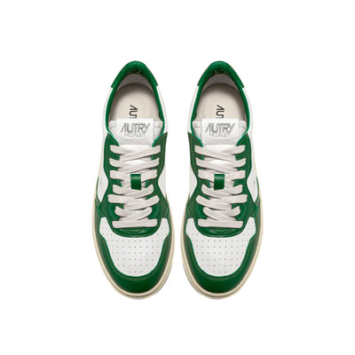Medalist men's sneakers green white