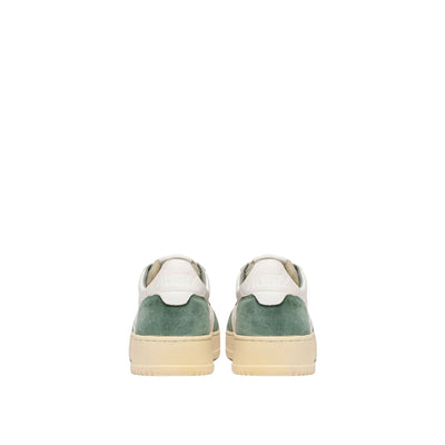 Medalist men's sneakers in white and teal suede