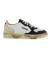 Sneakers Uomo modello Vintage Bianco Nero e Beige