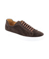 Men's solid color suede sneakers