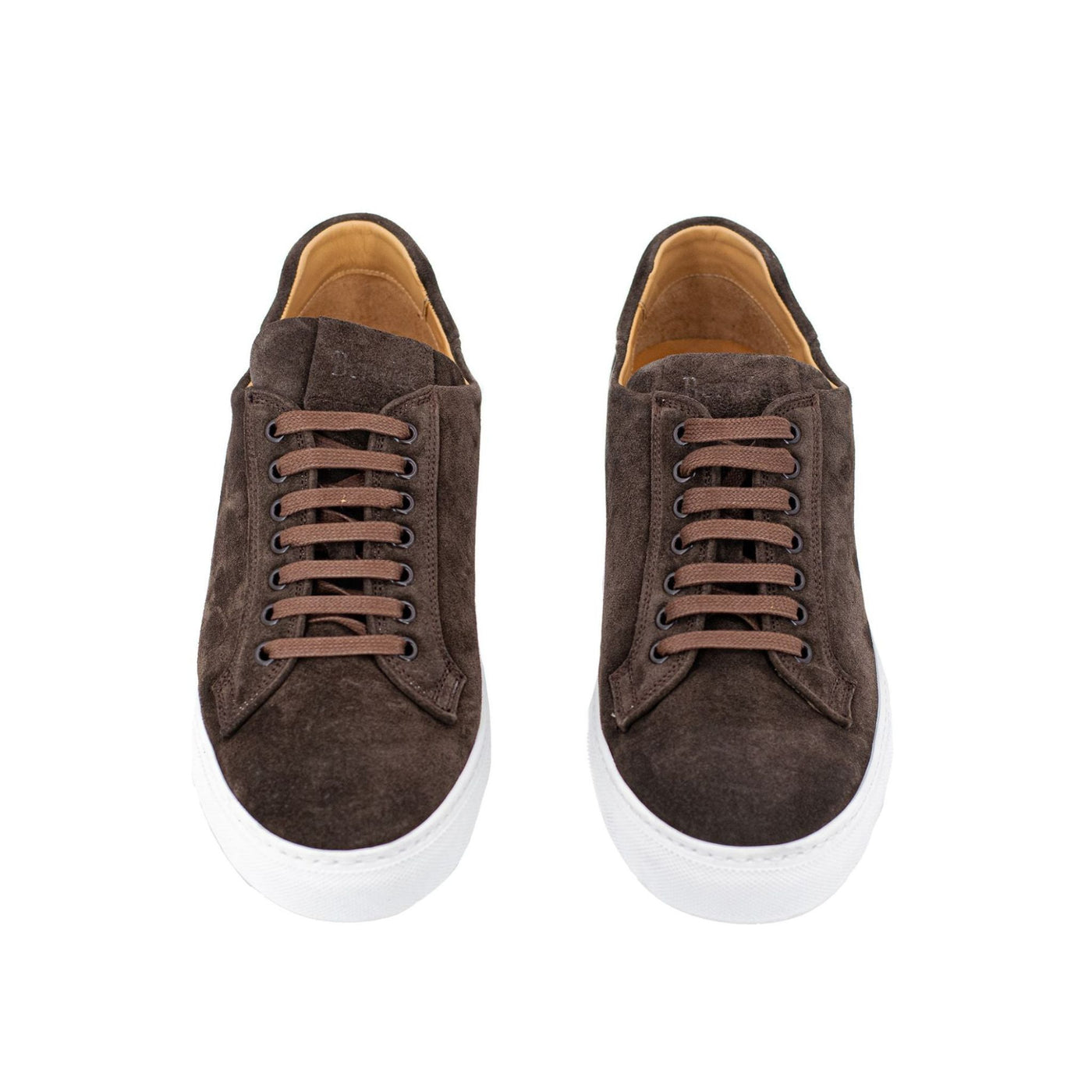 Men's solid color suede sneakers