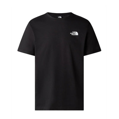 T-Shirt Uomo Nera con Red Box sul retro frontale