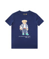 T-shirt da Bambino stampa Bear Blu, Polo Ralph Lauren, fronte