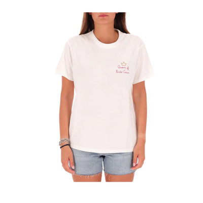 T-shirt bianca "Queen of Porto Cervo"