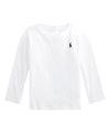 T-shirt tinta unita da neonato bianco, polo ralph lauren, frontale