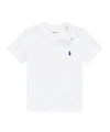 T-shirt bianca da neonato, Polo Ralph Lauren, frontale