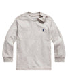 T-shirt grigio da neonato, Polo Ralph Lauren, frontale