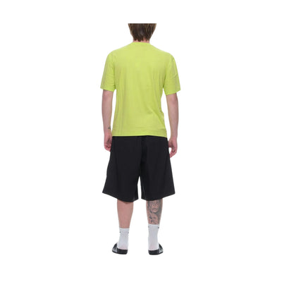 T-shirt Uomo con Tasca sul petto verde fluo retro