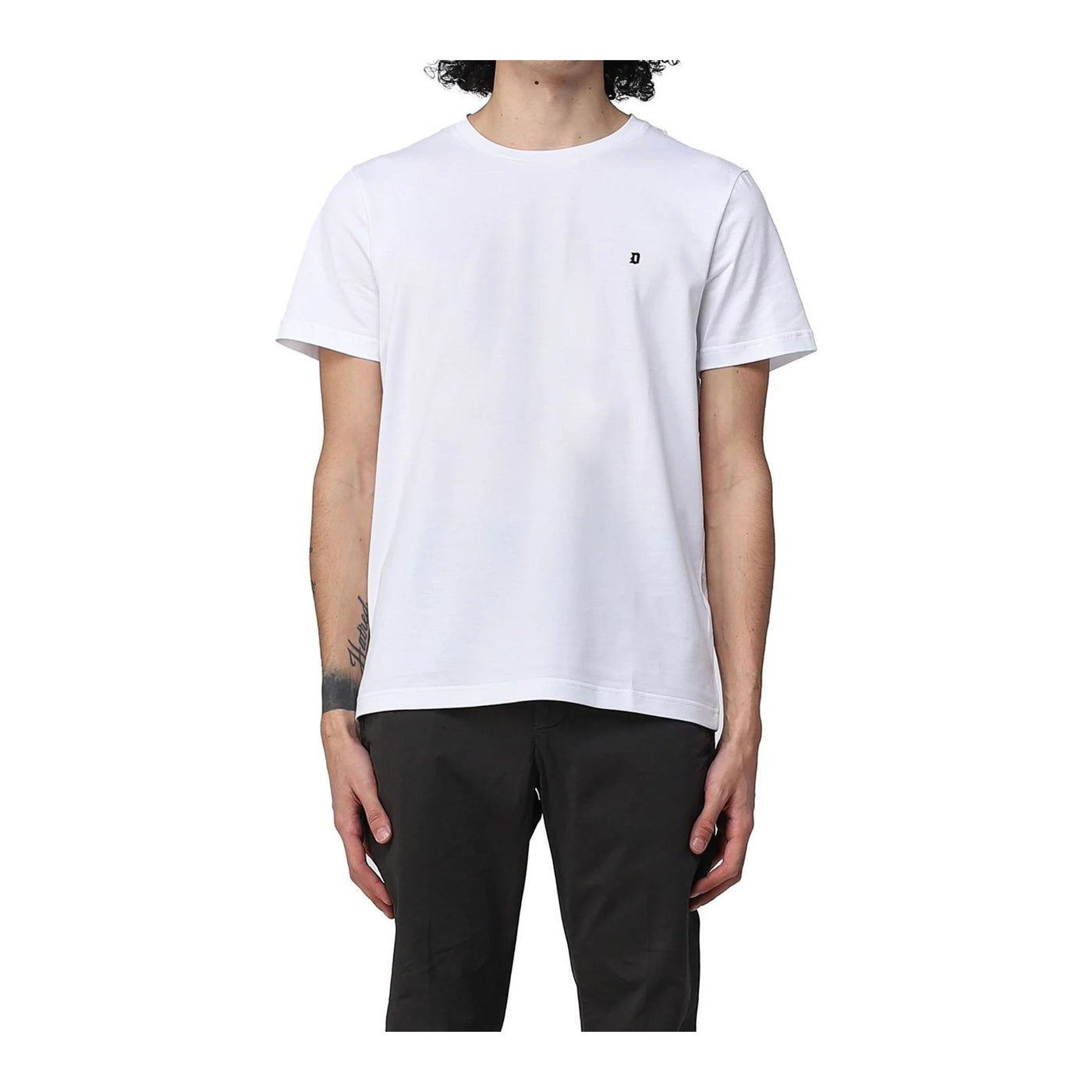 T-Shirt Uomo in cotone con logo ricamato