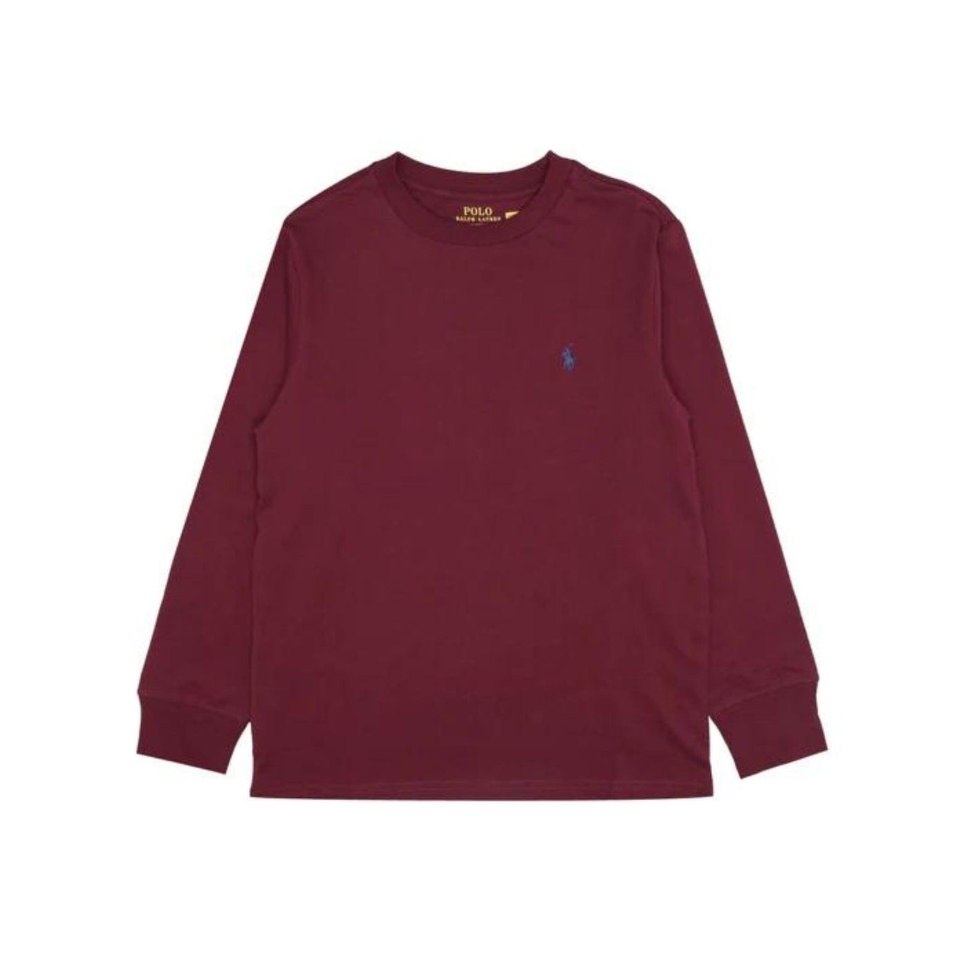 Children's long-sleeved T-shirt with embroidered logo