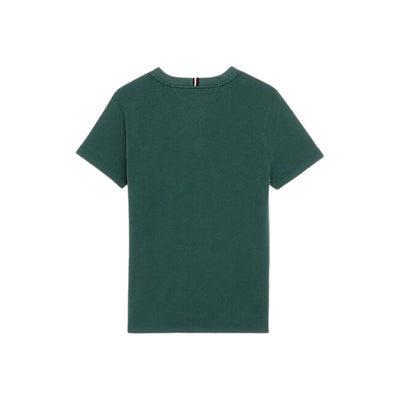 T-shirt da bambino verde vista retro