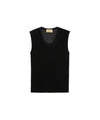 Top Donna in lurex multirighe nero