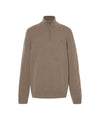 Maglione Uomo con Zip Cohas Brook Marrone