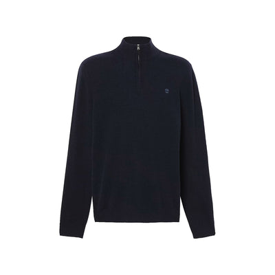 Maglione Uomo con Zip Cohas Brook Blu scuro