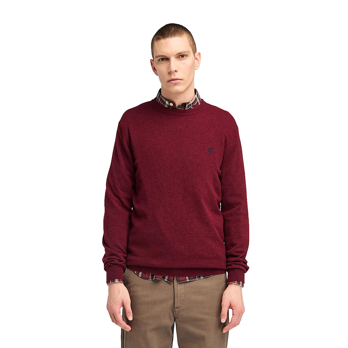 Maglione con girocollo a costine Timberland