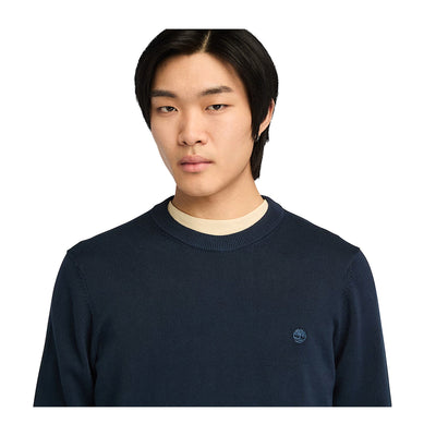 Maglione Uomo Williams River Blu scuro modello frontale ravvicinato 