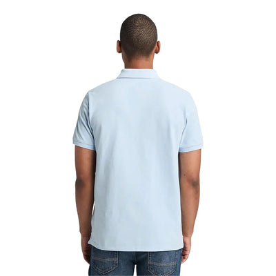 Polo in Piqué Uomo Millers River Azzurro modello retro