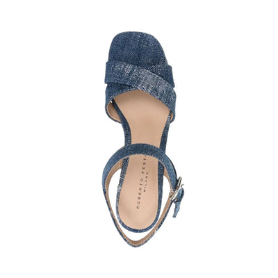 Women's sandal with crossed bands