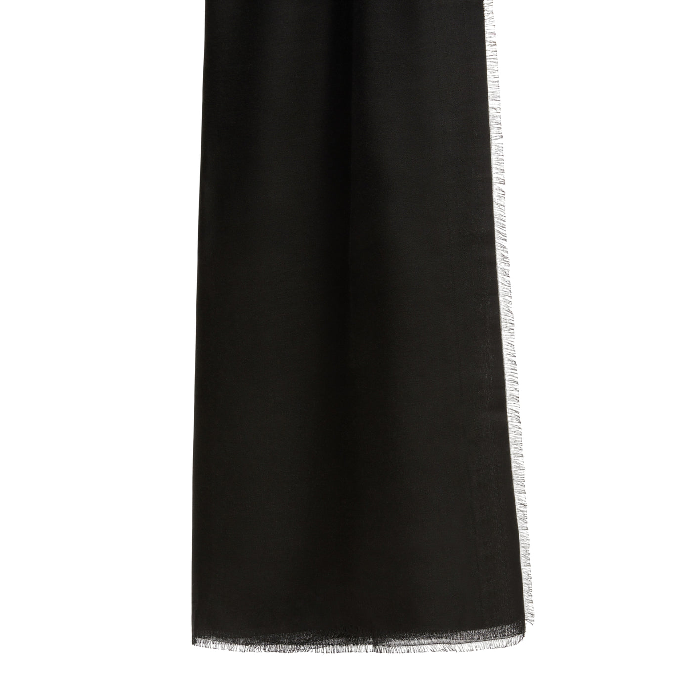 Maxi Stola Donna in tinta unita nera