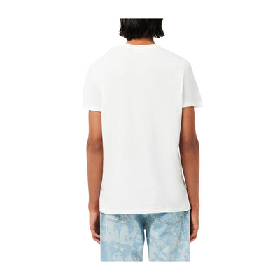 T-shirt Uomo in cotone Pima Bianco modello retro