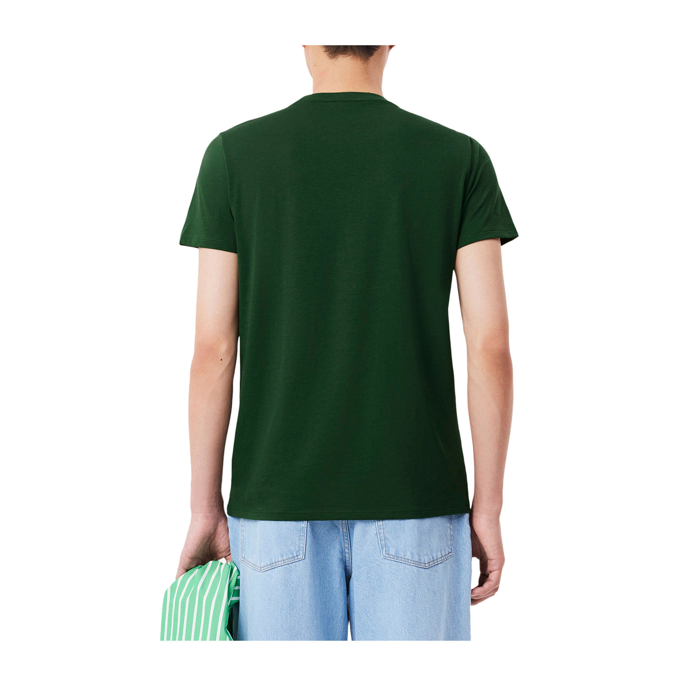 T-shirt Uomo in cotone Pima Verde modello retro