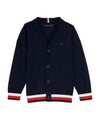 Cardigan Bambino con motivo iconico del brand