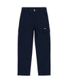Pantaloni cargo Bambino in tessuto tramato navy