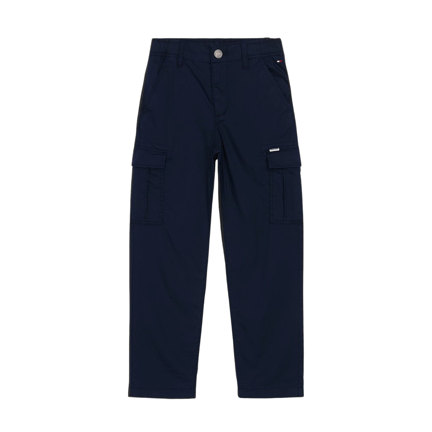 Pantaloni cargo Bambino in tessuto tramato navy
