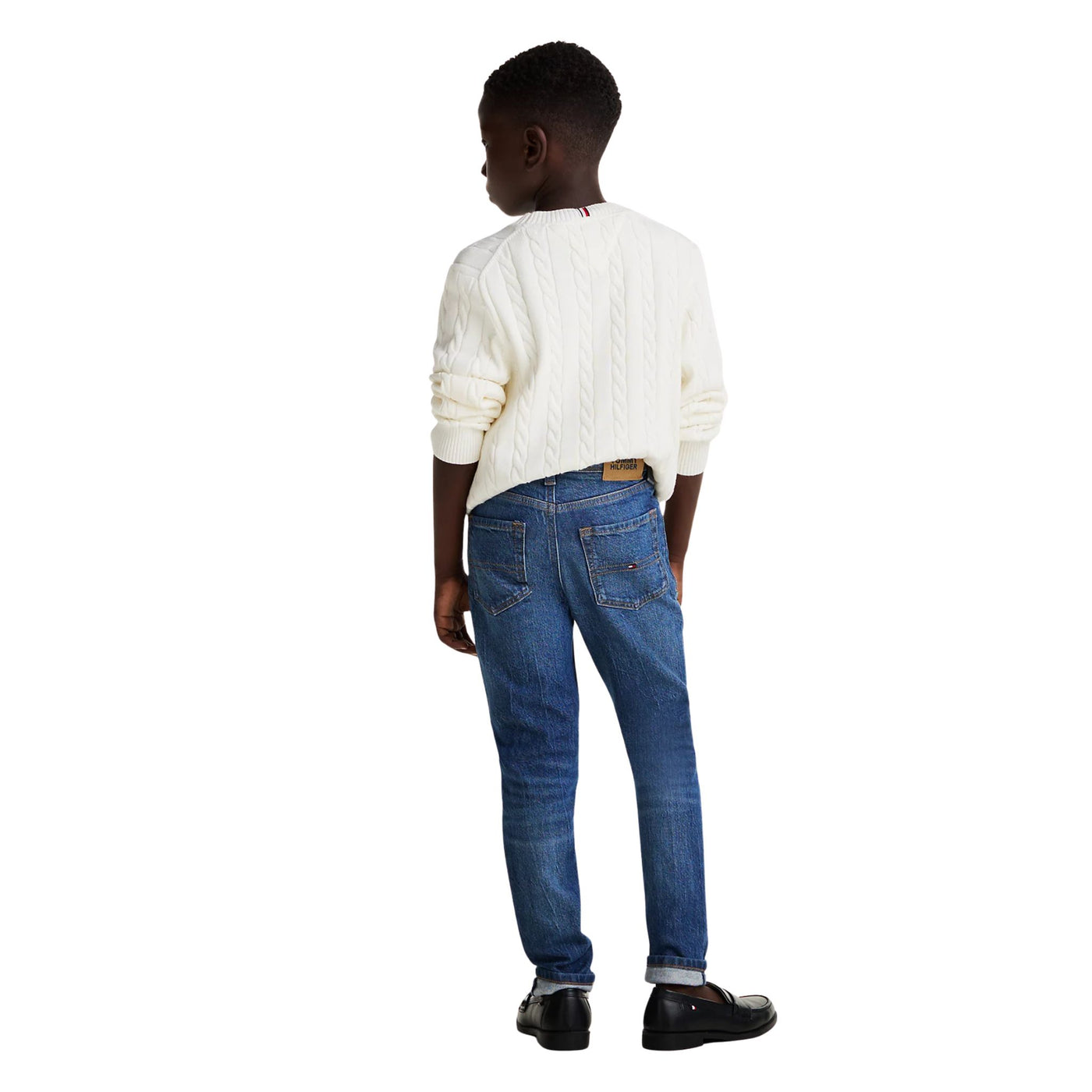 Jeans Scanton Y da bambino slim fit sbiaditi modello retro
