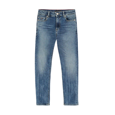 Jeans Bambino straight fit vintage wash sbiaditi