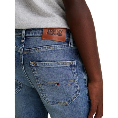 Jeans Bambino straight fit vintage wash sbiaditi dettaglio retro
