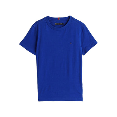 T-shirt Ragazzo con bandierina ricamata Blu