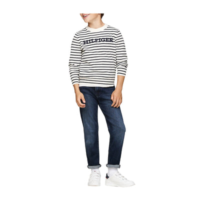 Jeans Ragazzo straight fit stile skater modello intero frontale