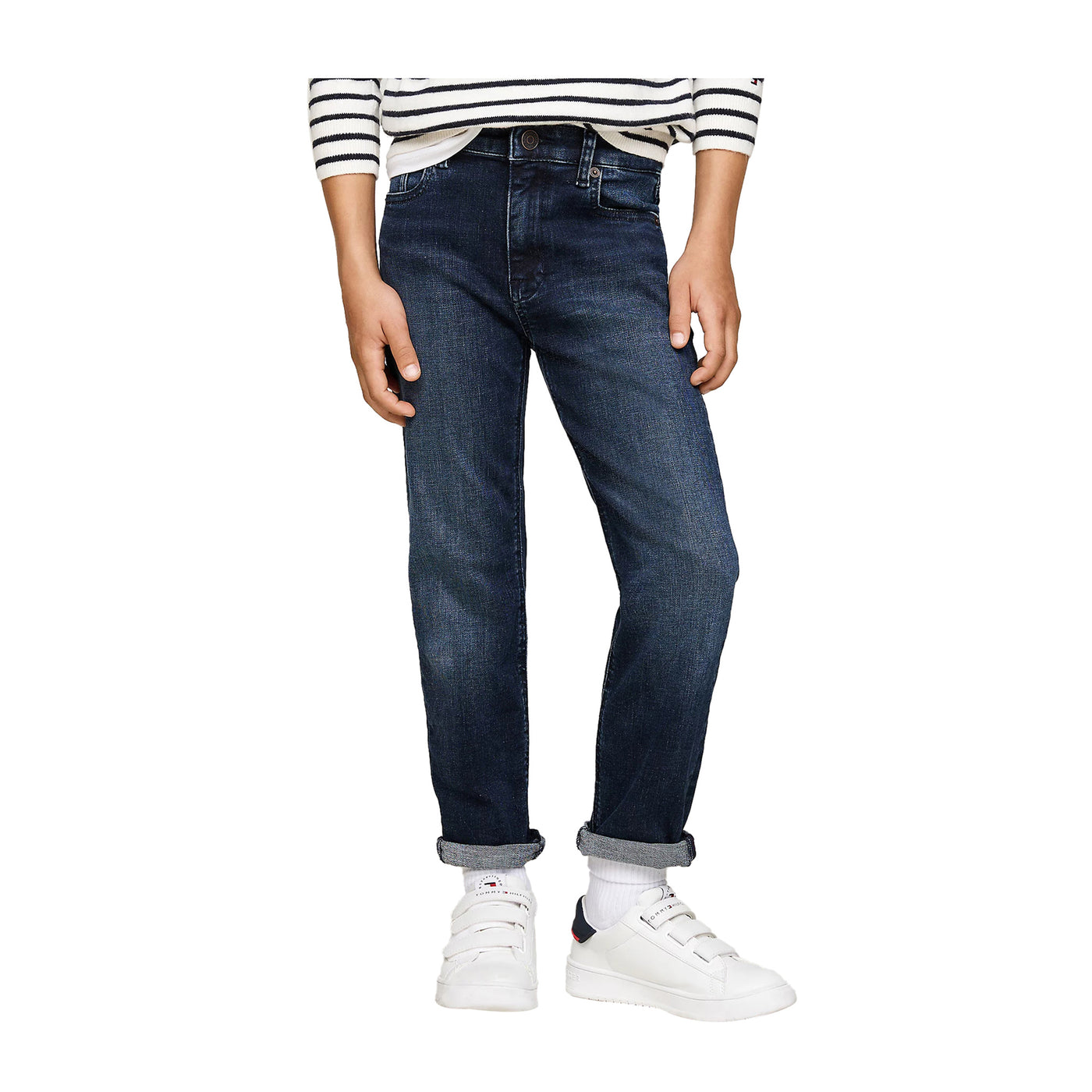 Jeans Ragazzo straight fit stile skater frontale