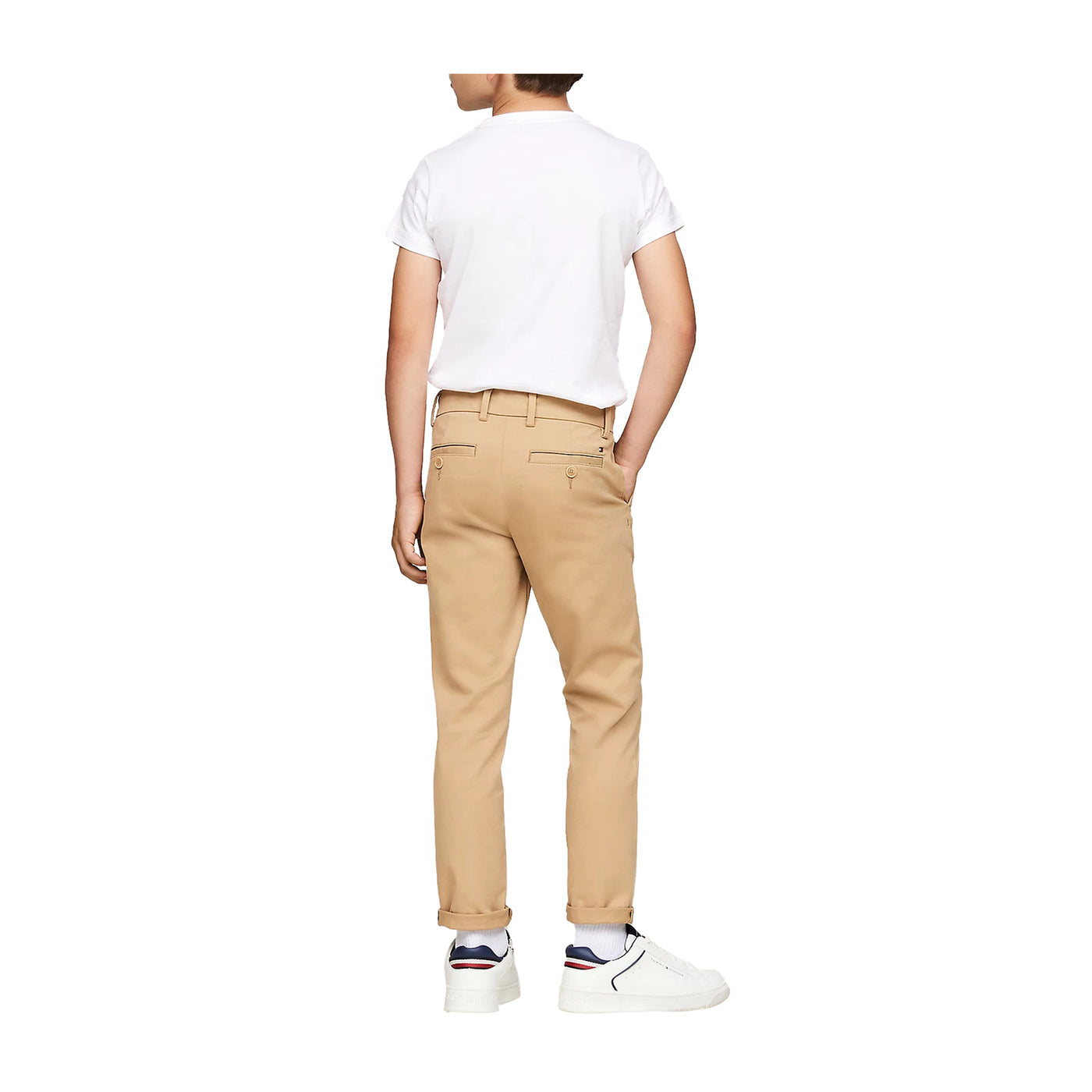 Pantaloni Chino Ragazzo 1985 Collection Beige modello retro