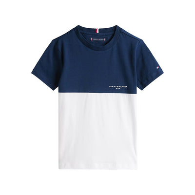 T-shirt Ragazzo Bicolor Navy/Bianco