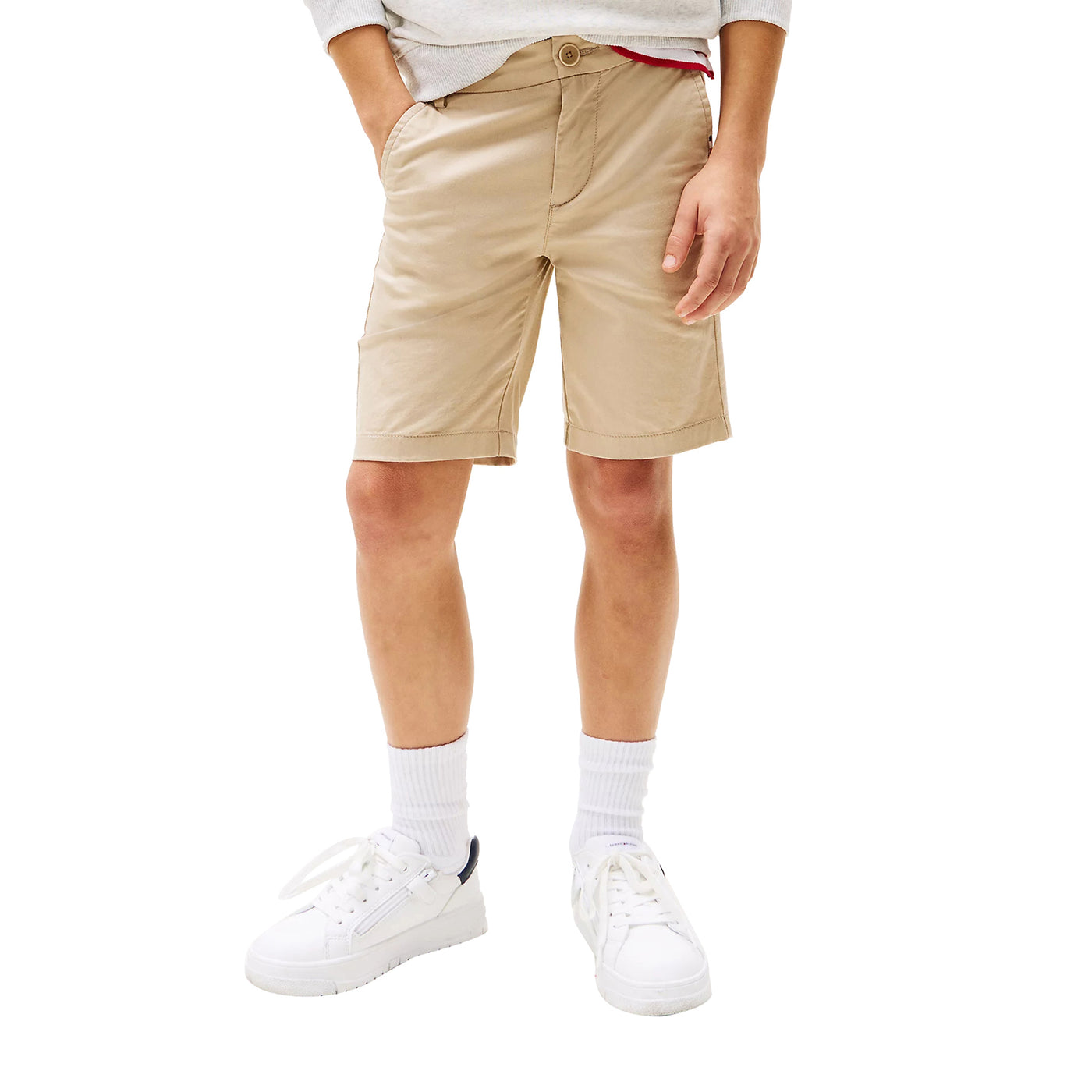 Bermuda chino 1985 da Ragazzo Beige modello frontale