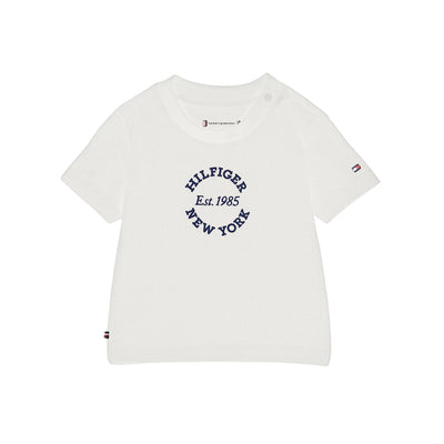 T-shirt Neonato in bianco con logo