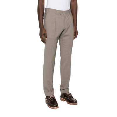 Pantaloni Master Uomo in lana four season Beige modello frontale