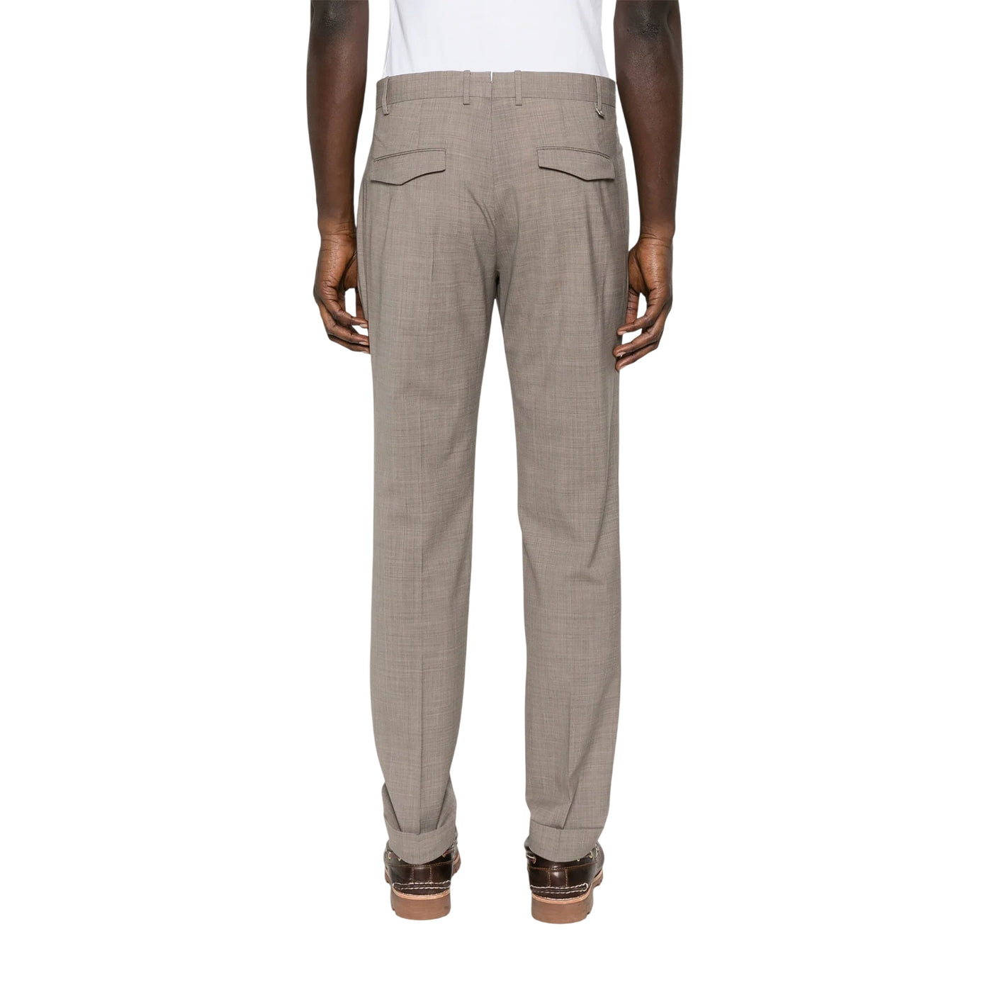 Pantaloni Master Uomo in lana four season Beige modello retro