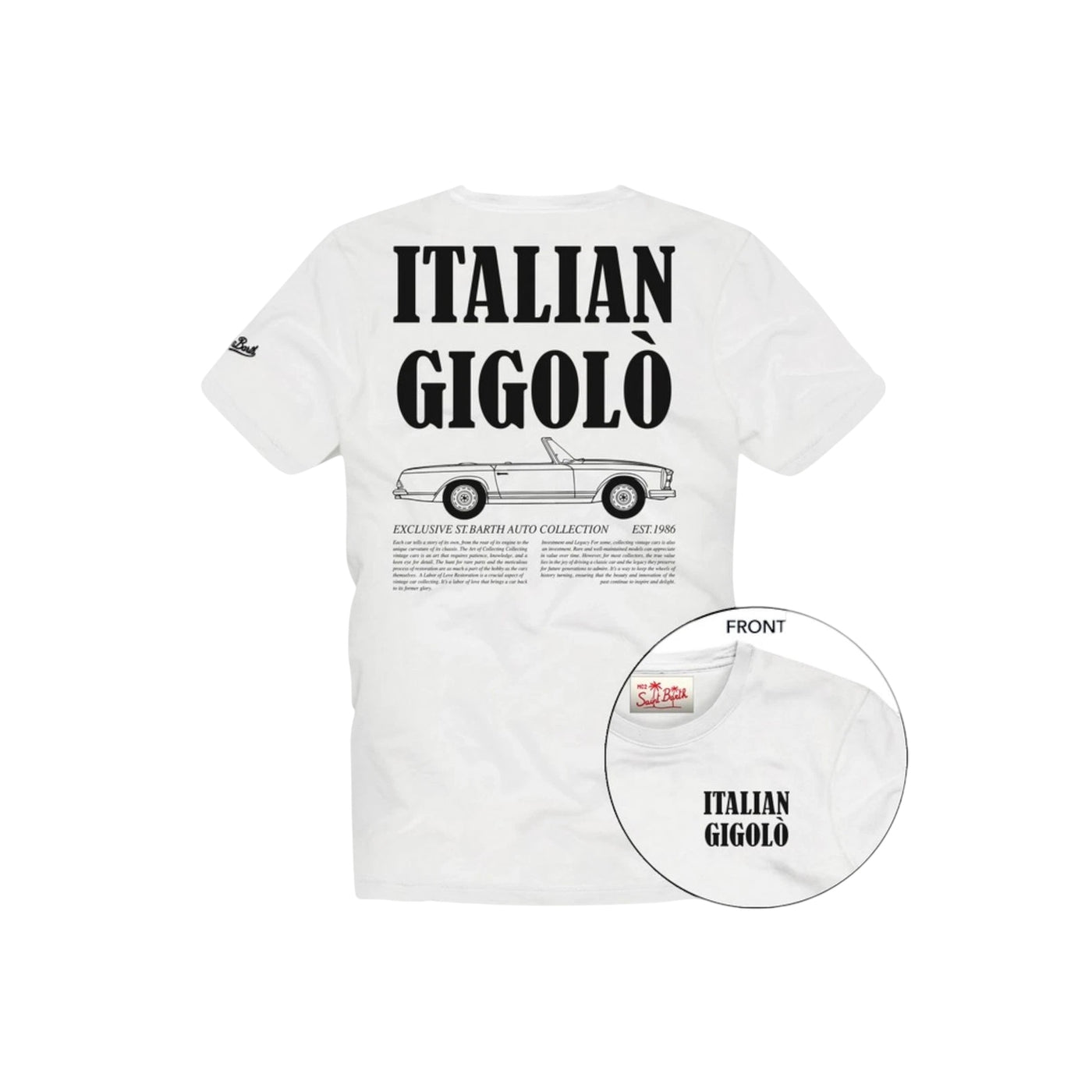 Acquista subito la T-shirt Uomo, in puro cotone a maniche corte e giro collo, firmata Saint Barth su Old England: vieni a scoprire tutta la collezione sul nostro sito. 