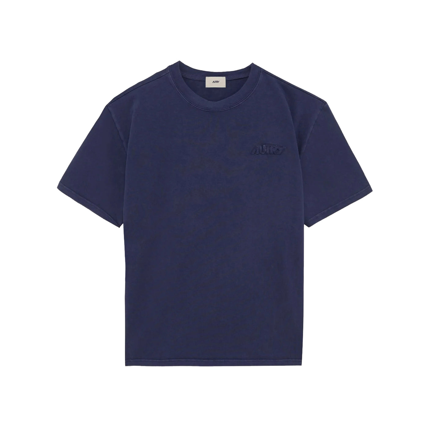 T-shirt Unisex tinta unita blu con logo sur ton