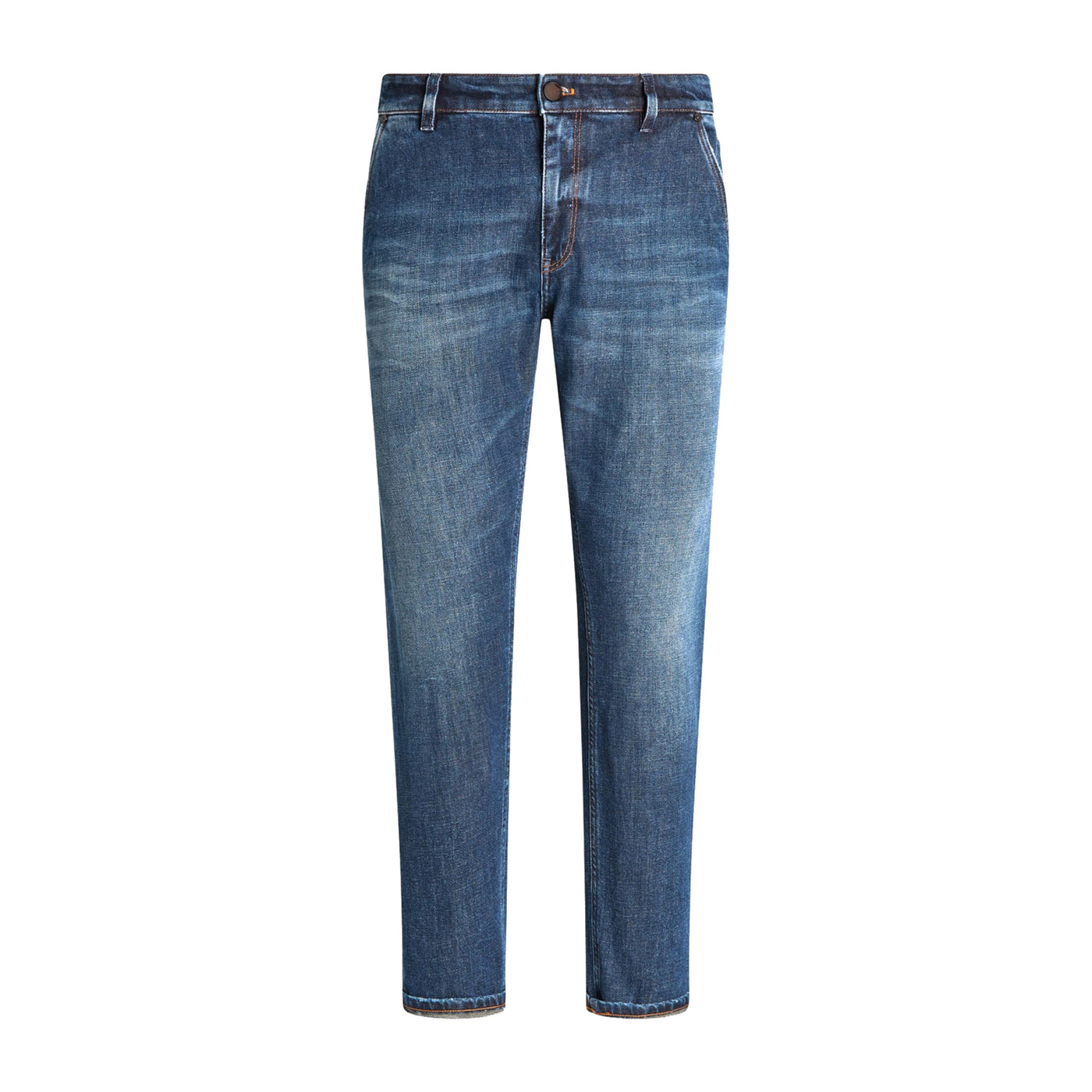 Jeans Uomo Indie in denim green cast Blu