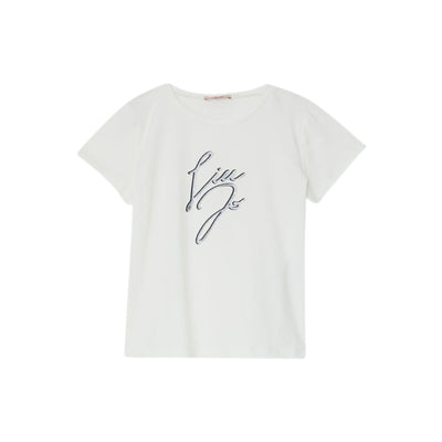 T-shirt Bambina in cotone tinta unita con maniche corte