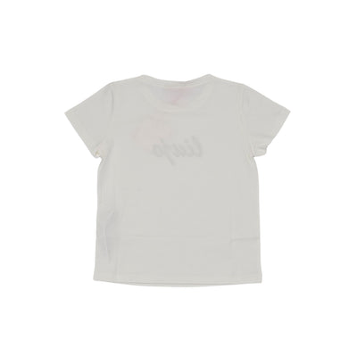 White Girl's T-Shirt with rhinestone logo
