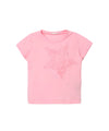 T-shirt Bambina in cotone a maniche corte con stella frontale