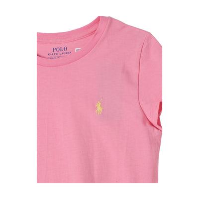 T-shirt Bambina a girocollo realizzata in puro cotone